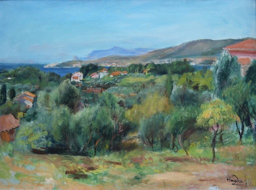 Henri HAYDEN - Painting - Paysage Méditerranéen 