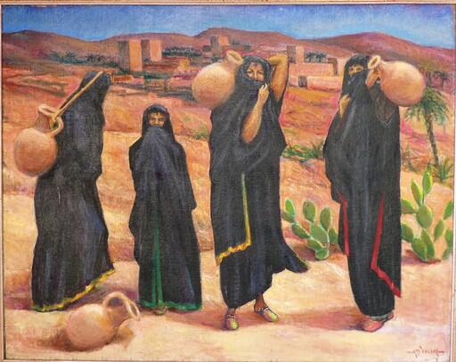 Auguste VALERE - Pittura - paysage orientaliste vers 1930