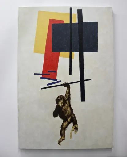 Vladimir KOLESNIKOV - Peinture - Untitled (Suprematism)