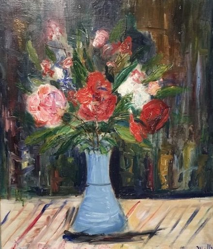 Maurice UTRILLO - Painting - Bouquet de fleurs