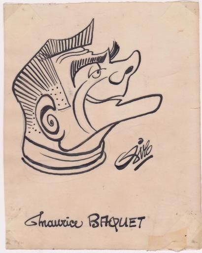 SIRO - Dibujo Acuarela - Maurice BAQUET - Artiste de variété