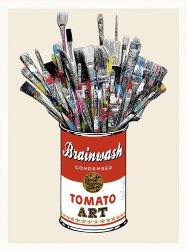 MR BRAINWASH - 版画 - Tomato Pop // Off White