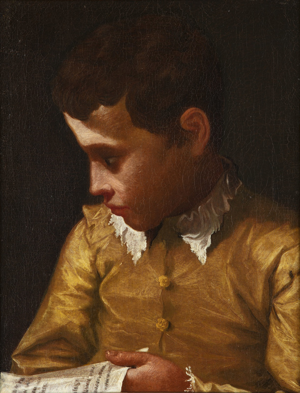 Donato CRETI IL DONATINO - Painting - Boy holding a letter