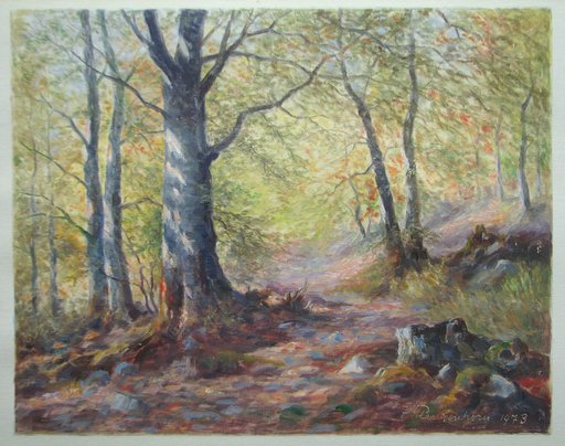 Jakob PLANKENHORN - 绘画 - "Forest Path"