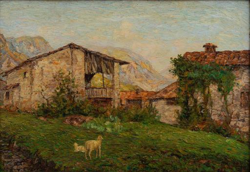 Arnaldo NUSSI - Painting - Paesaggio a Poffabro (Pordenone)