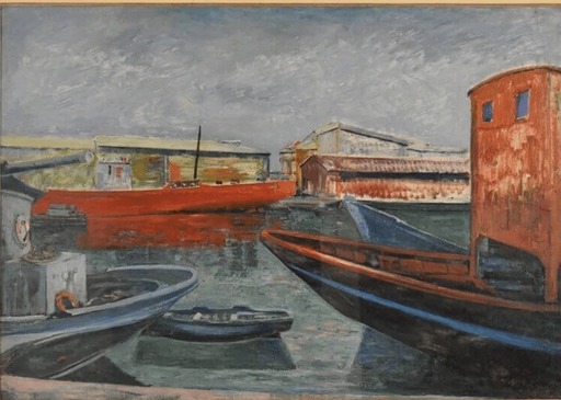 Aligi SASSU - Painting - le Barche