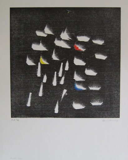 Hans HARTUNG - Print-Multiple - LITHOGRAPHIE SIGNÉE CRAYON NUM /XV HANDSIGNED LIT