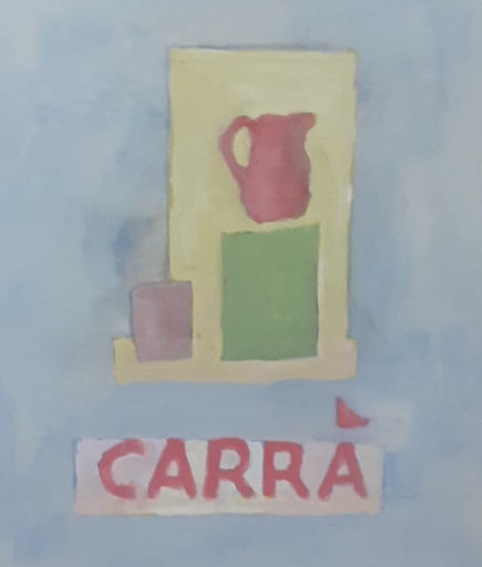 Carlo CARRA - Gemälde - Bozzetto per Frontespizio di catalogo
