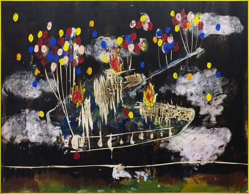 Giuseppe BARILARO - Peinture - In volo sulla guerra