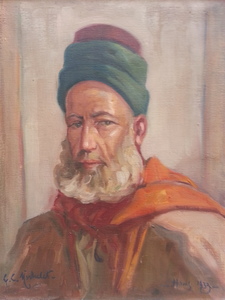Georges C. MICHELET - Gemälde - Portrait d'un notable syrien