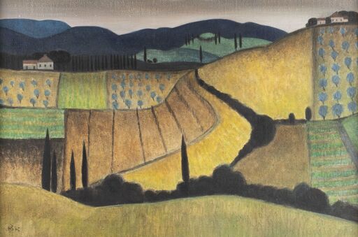 Herbert BREITER - Gemälde - Tuscany, 1975