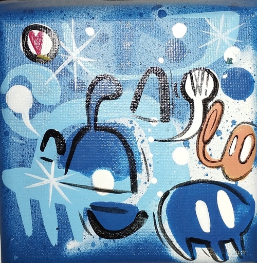 WILLOW - Gemälde - Blu