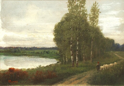 Giovanni PISANO - Gemälde - Paesaggio campestre