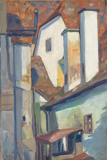 Carry HAUSER - Painting - Häuser in Hals