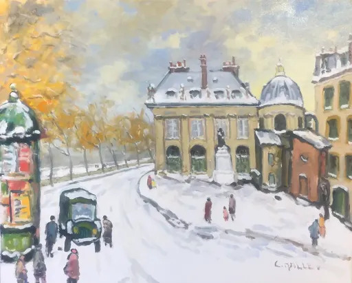 Charles MALLE - Painting - Paris, place Voltaire