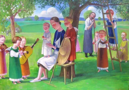 Jan KNAP - Gemälde - In campagna