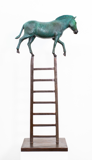 Gillie & Marc SCHATTNER - Skulptur Volumen - Zebra Reaches New Heights 1/15
