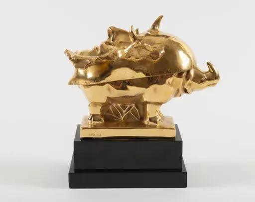 萨尔瓦多·达利 - 雕塑 - Masque mortuaire de Napoléon sur un rhinoceros