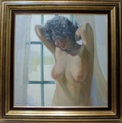 Jose María MENACHO - 绘画 - Mujer desnuda