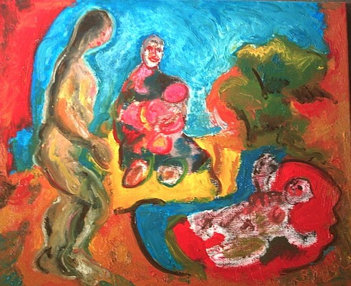 Bernard MOREL - Gemälde - FAMILLE