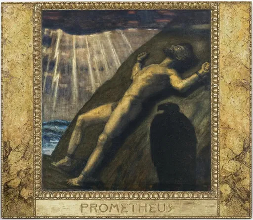 Franz VON STUCK - Painting - Prometheus