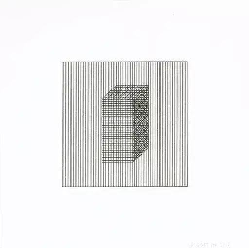Sol LEWITT - Print-Multiple - Twelve Forms Derived From a Cube 04