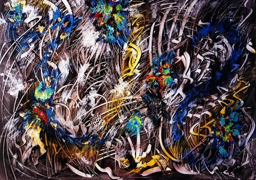 Didier ANGELS - Gemälde - Tempête sur la Croissance