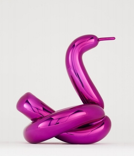 Jeff KOONS - Ceramic - Balloon Swan (Magenta)