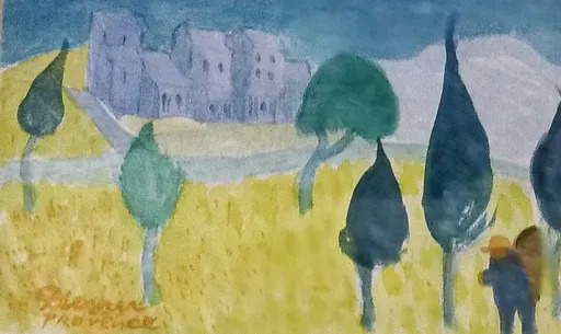 Gerhild DIESNER - Drawing-Watercolor - Provence