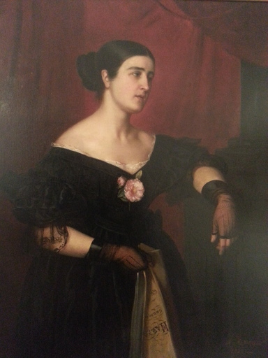 Aimé Benoît MARQUET - Painting - La Traviata - La Dame aux Camélias