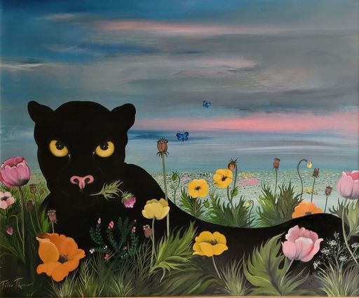 Tilda THAMAR - 绘画 - Panthera negra