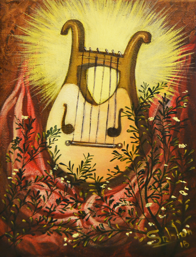 Carlos SABLÓN - Peinture - La Harpe