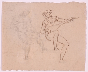 Johann Evangelist SCHEFFER VON LEONHARDSHOFF - Disegno Acquarello - Drawing from the Artist's Estate