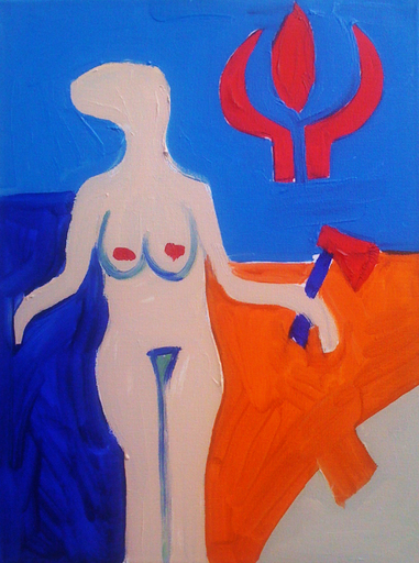 Roland DZENIS - 绘画 - Women with an axe