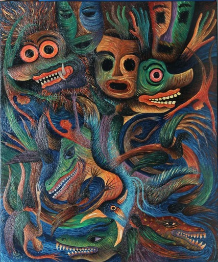 KUSBUDIYANTO - Gemälde - Tsunami