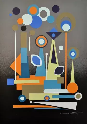 Thierry CORPET - Painting - Etude 555 F
