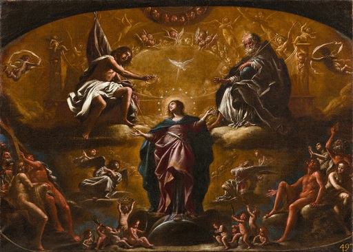 Giovanni BAGLIONE - Peinture - “The Coronation of the Virgin”