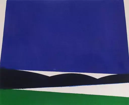 Guillaume MOSCHINI - Gemälde - Ondulation Bleu