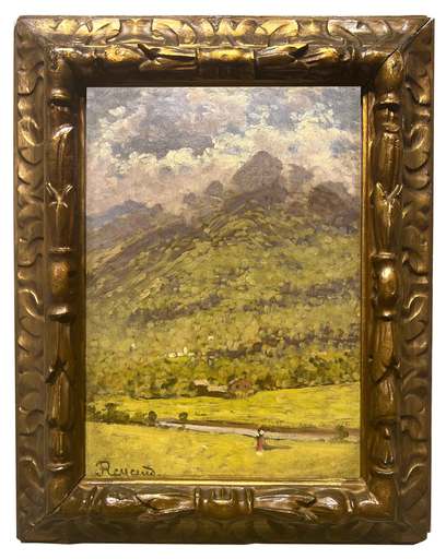 Enrico REYCEND - Painting - Paesaggio montano