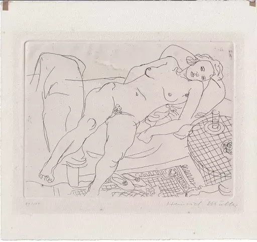 Heinrich MÜLLER - Print-Multiple - Reclining Nude