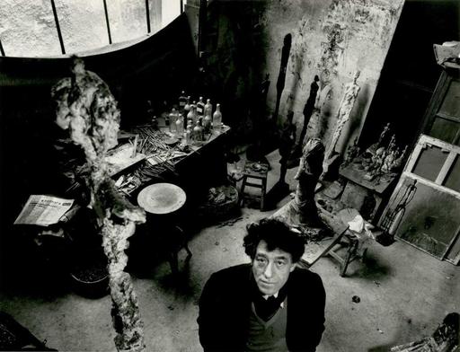 ロベール・ドアノー - 照片 - Giacometti dans son atelier