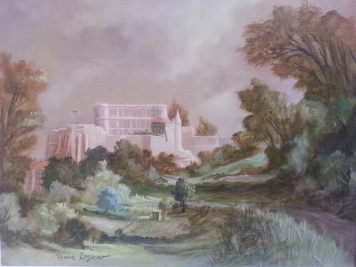 Roman LAZAREV - Painting - Le Chateau de Grignan