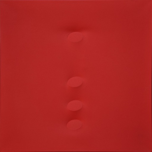 Turi SIMETI - Painting - 4 Ovali rossi