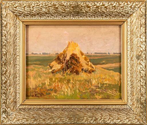 Iwan TRUSZ - Painting - The Hay Mound