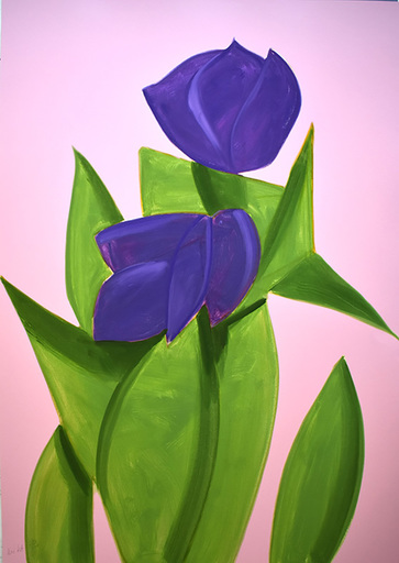 Alex KATZ - Grabado - Purple Tulips II, from: Flowers Portfolio