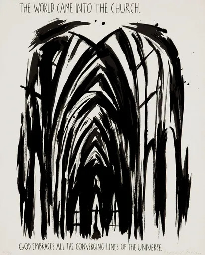雷蒙德·帕迪伯恩 - 版画 - The World Came into the Church