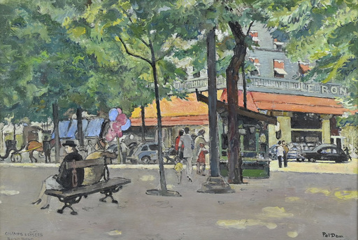 Paul DOM - 绘画 - Rond Point Champs Elysées