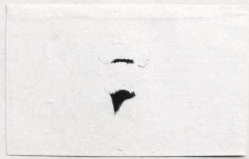 Marcel DUCHAMP - Dessin-Aquarelle - Moustache et barbe de L.H.O.O.Q.