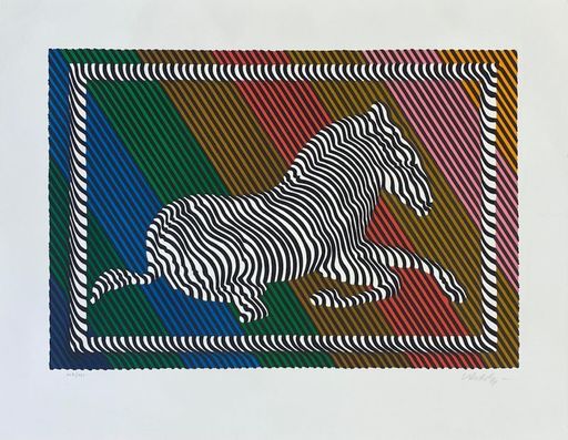 Victor VASARELY - Print-Multiple - Zebra 3 