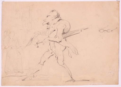 Hippolyte BELLANGÉ - Drawing-Watercolor - "Caricature"